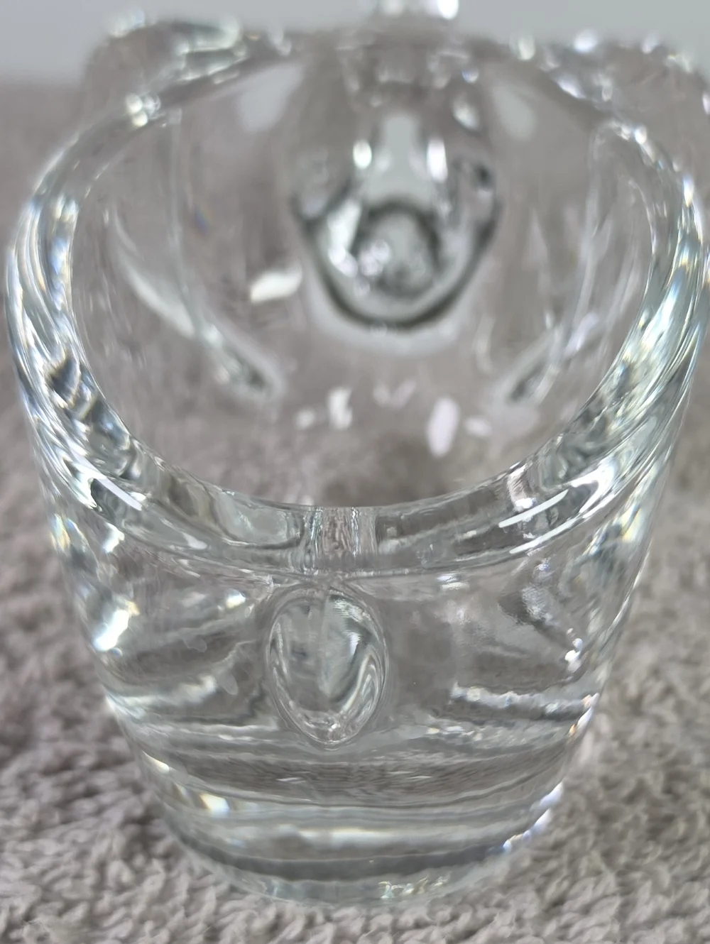 Clear Glass Elephant Decorative Dish - Or Trinket Holder